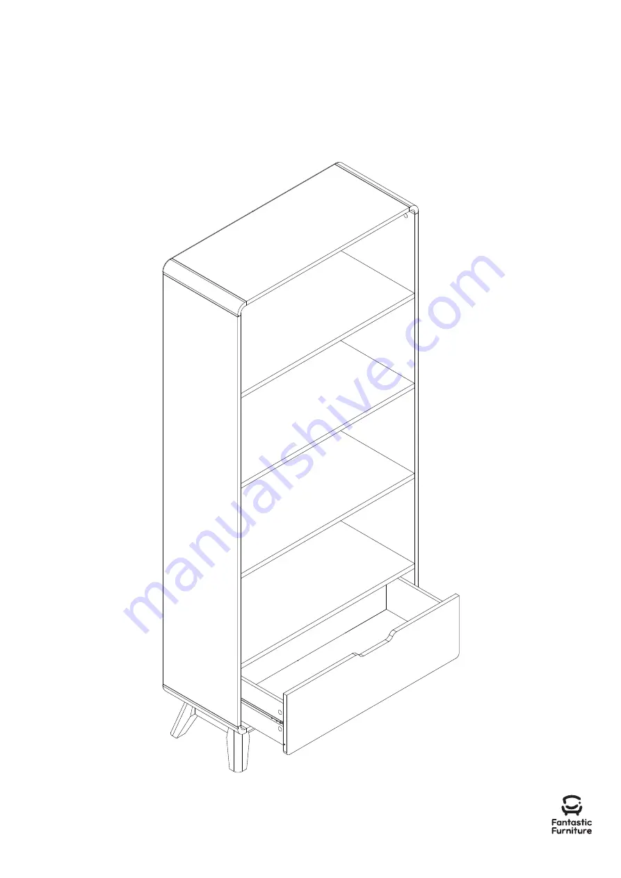 fantastic furniture NIVA Bookcase 1 Drawer Manual Download Page 18