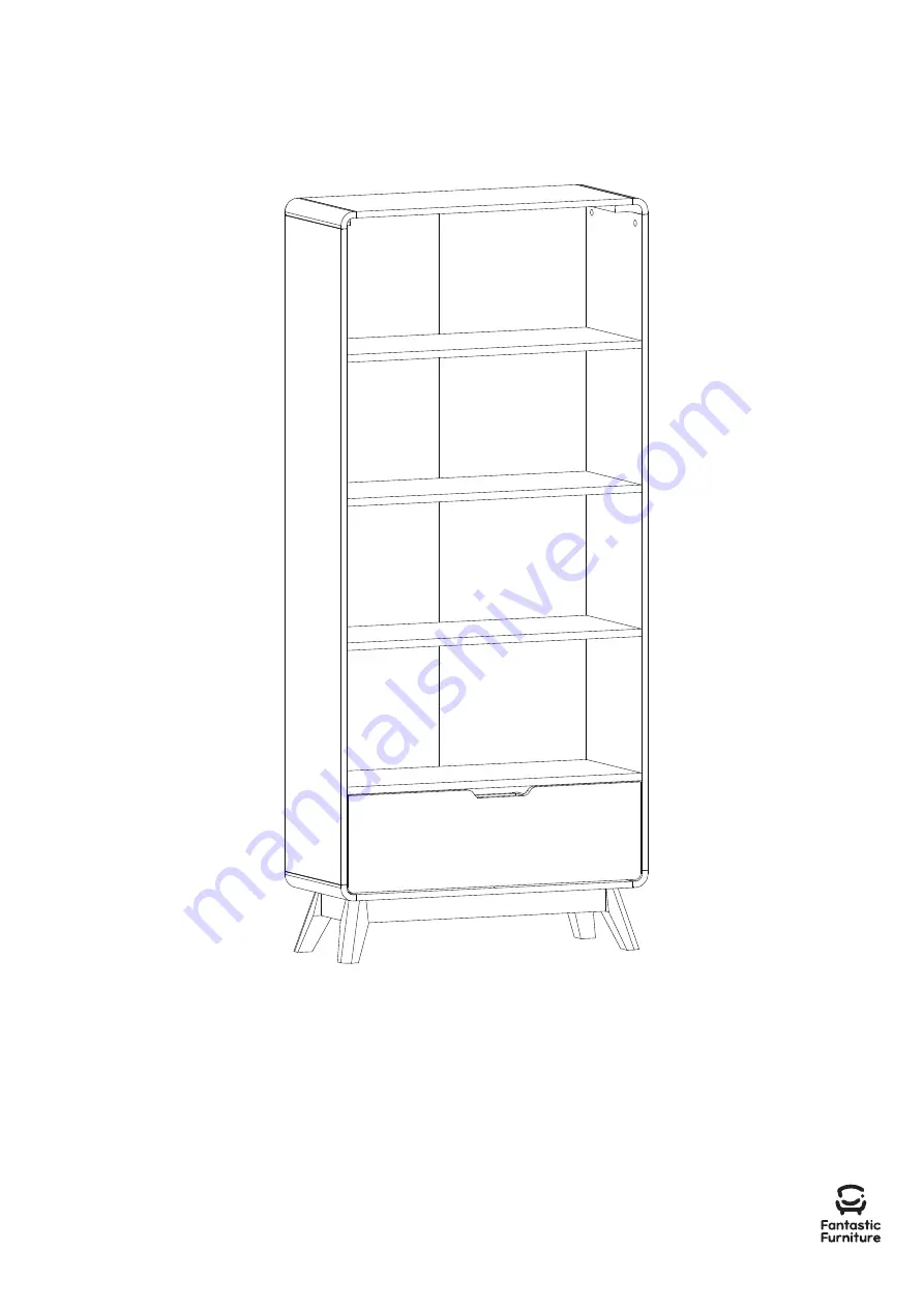 fantastic furniture NIVA Bookcase 1 Drawer Manual Download Page 21