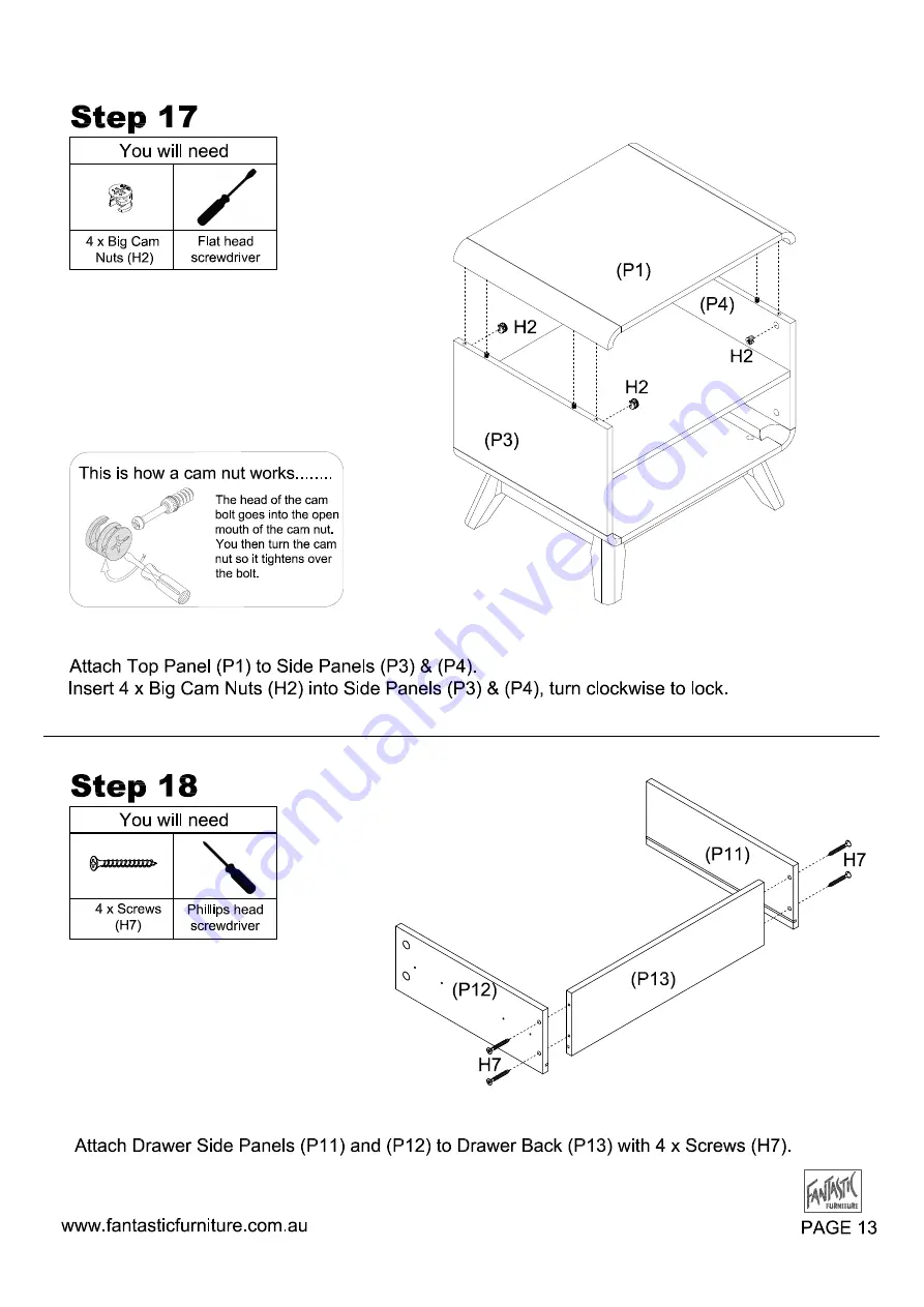 fantastic furniture NIVA Dresser Скачать руководство пользователя страница 35