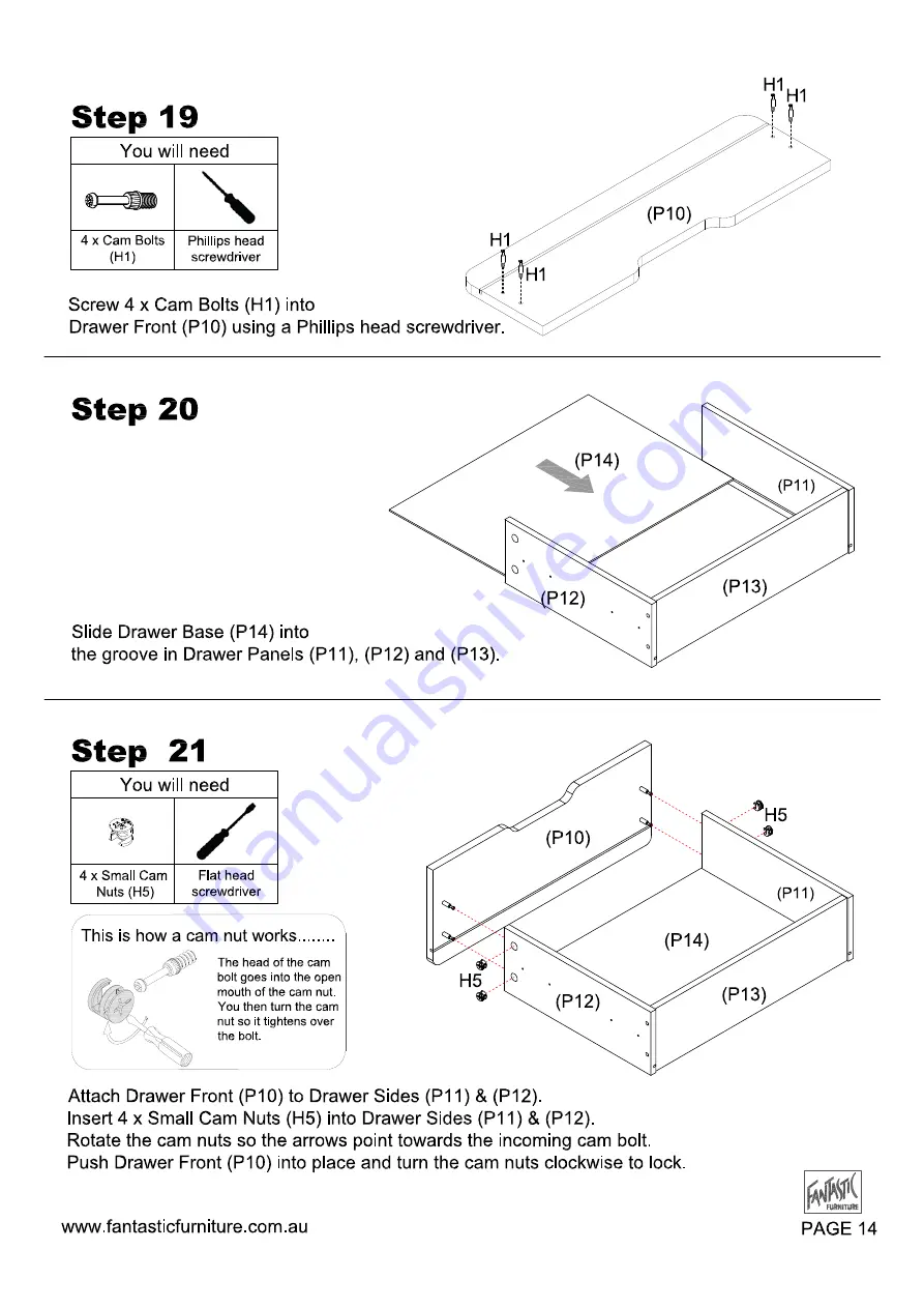 fantastic furniture NIVA Dresser Скачать руководство пользователя страница 36