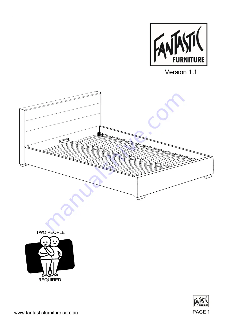 fantastic furniture NIVA Dresser Manual Download Page 39