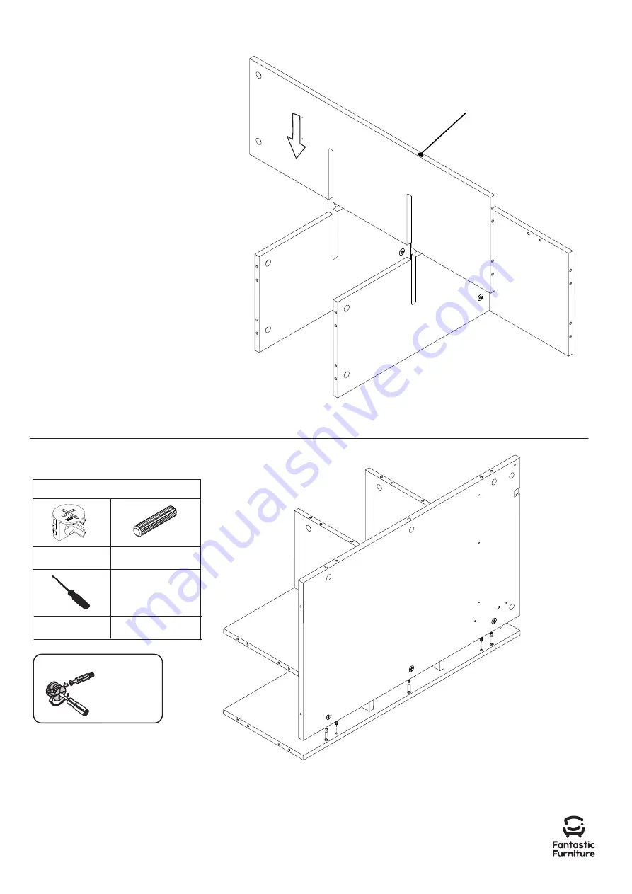 fantastic furniture Nova Mid Sleeper Desk Lowboy White Скачать руководство пользователя страница 7