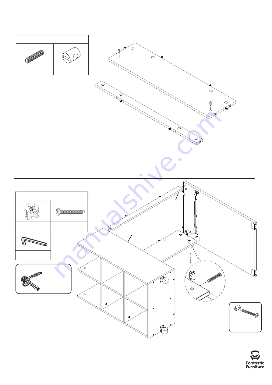 fantastic furniture Nova Mid Sleeper Desk Lowboy White Скачать руководство пользователя страница 10