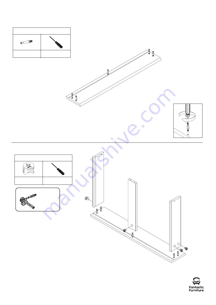 fantastic furniture Nova Mid Sleeper Desk Lowboy White Скачать руководство пользователя страница 13