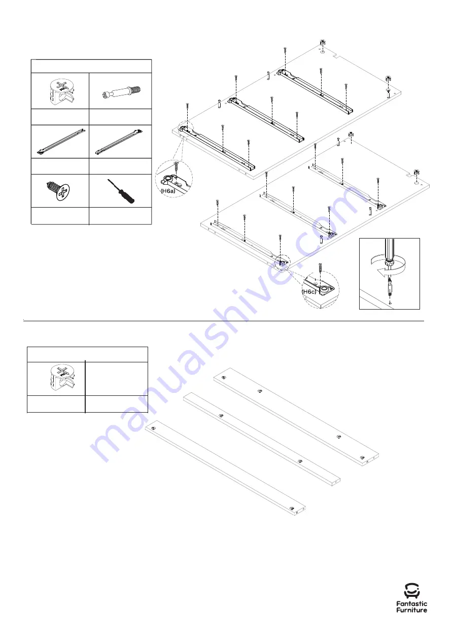 fantastic furniture Nova Mid Sleeper Desk Lowboy White Manual Download Page 16