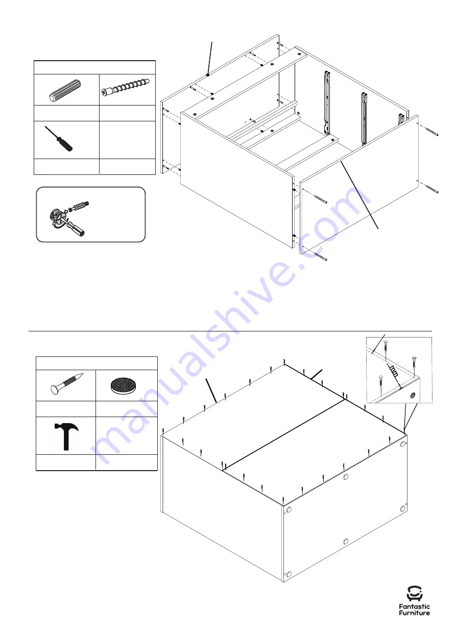 fantastic furniture Nova Mid Sleeper Desk Lowboy White Скачать руководство пользователя страница 18