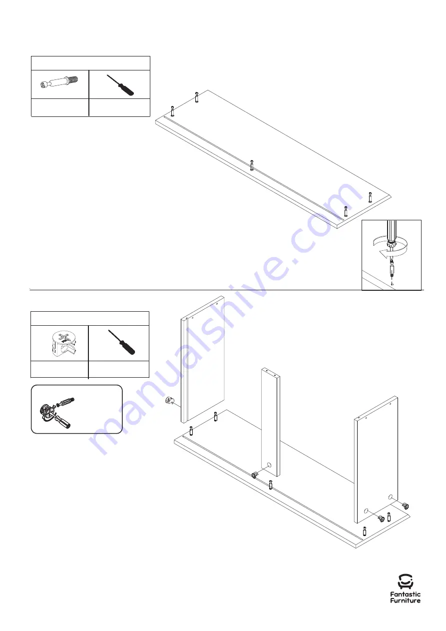 fantastic furniture Nova Mid Sleeper Desk Lowboy White Скачать руководство пользователя страница 19