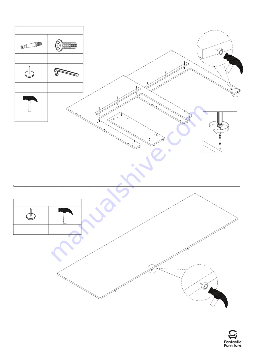 fantastic furniture Nova Mid Sleeper Desk Lowboy White Скачать руководство пользователя страница 22