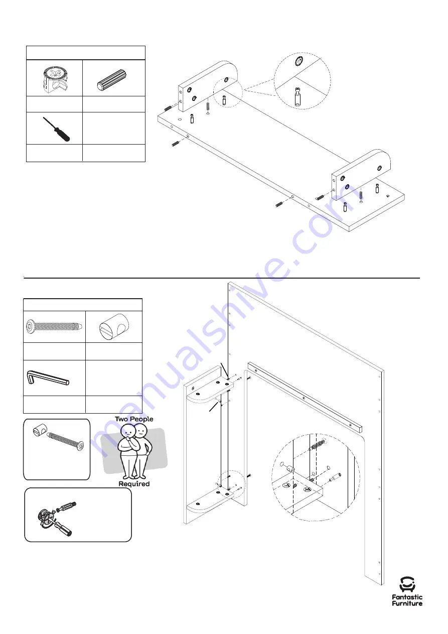 fantastic furniture Nova Mid Sleeper Desk Lowboy White Скачать руководство пользователя страница 23