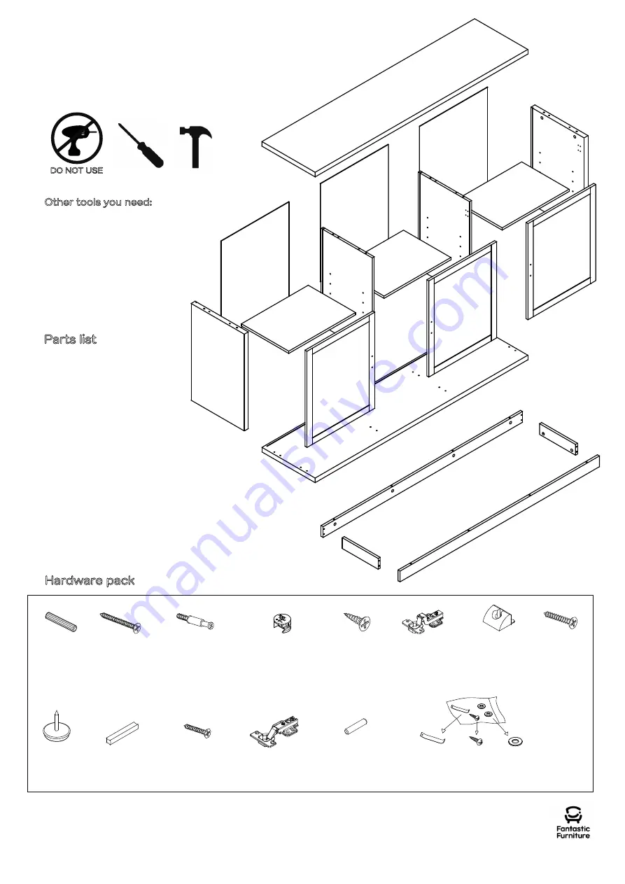 fantastic furniture Oasis Buffet Скачать руководство пользователя страница 4