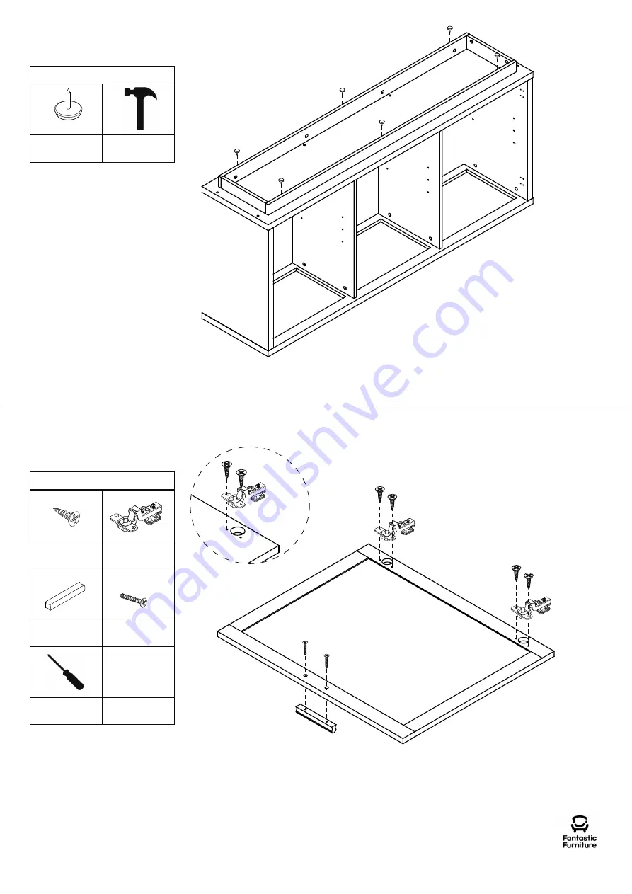 fantastic furniture Oasis Buffet Quick Start Manual Download Page 9