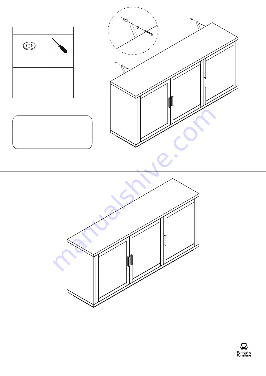 fantastic furniture Oasis Buffet Скачать руководство пользователя страница 12