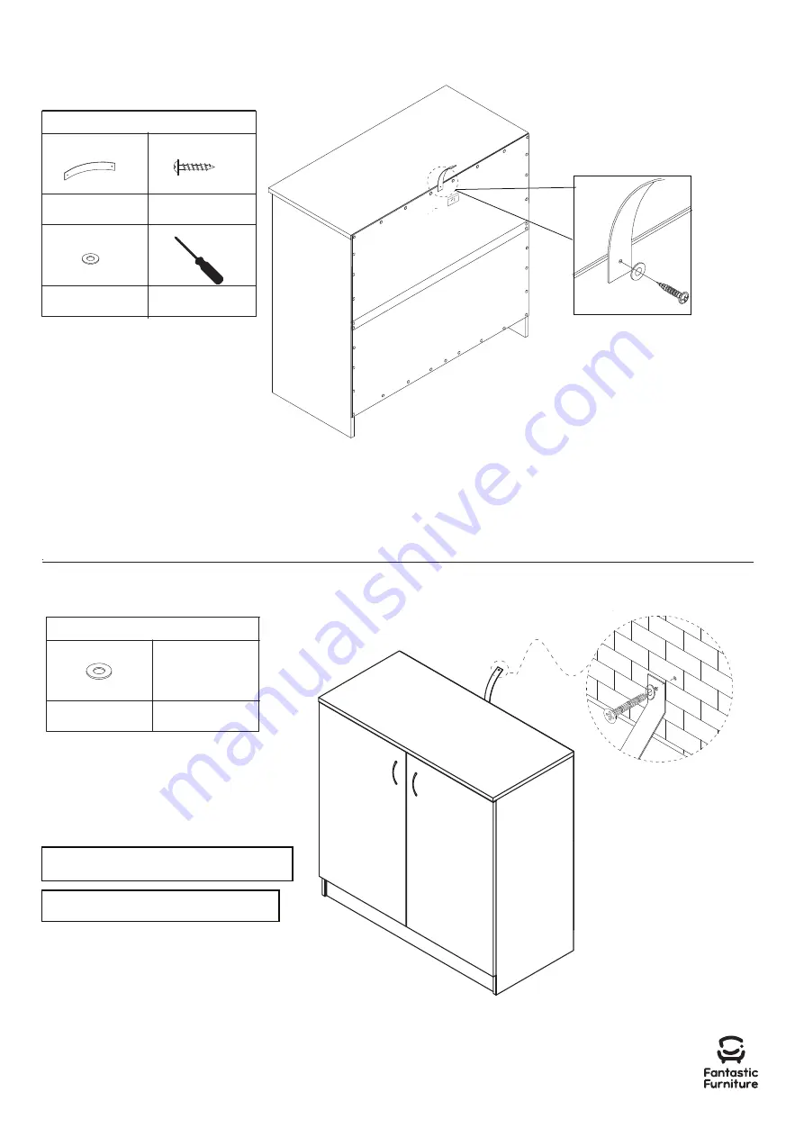 fantastic furniture REED CUPBOARD 2 DOOR BASE Скачать руководство пользователя страница 12