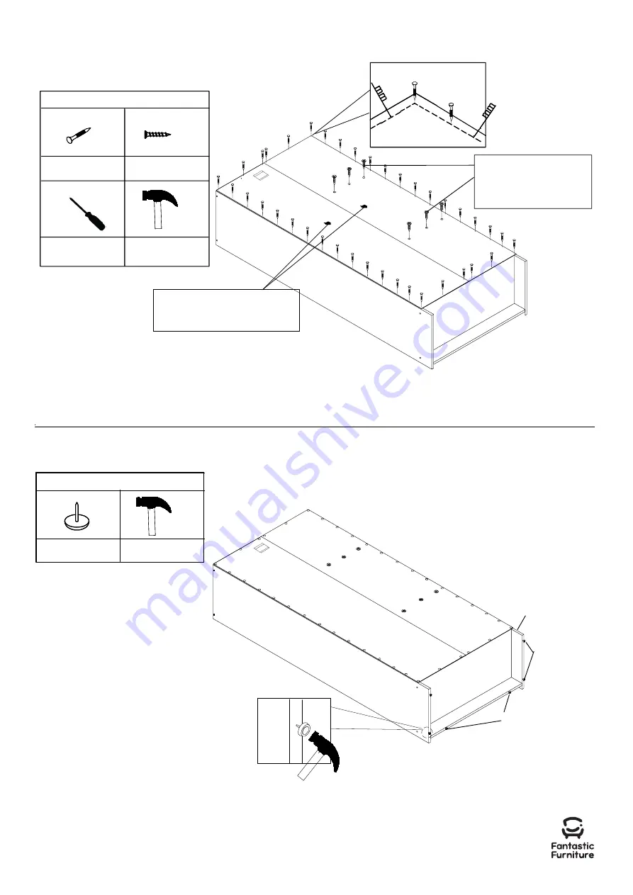 fantastic furniture Reed Pantry 2 Door Wide Manual Download Page 8