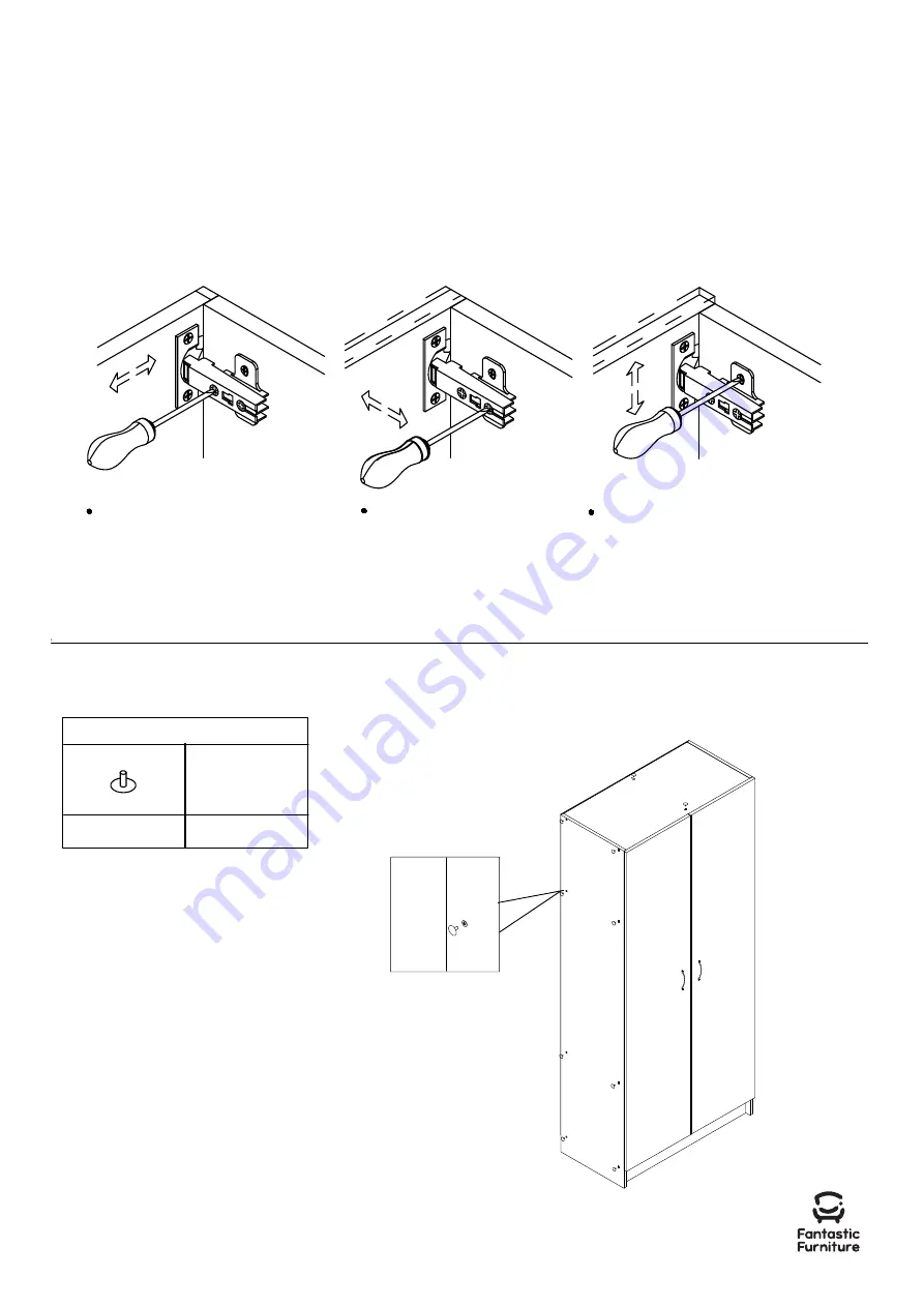 fantastic furniture Reed Pantry 2 Door Wide Manual Download Page 10