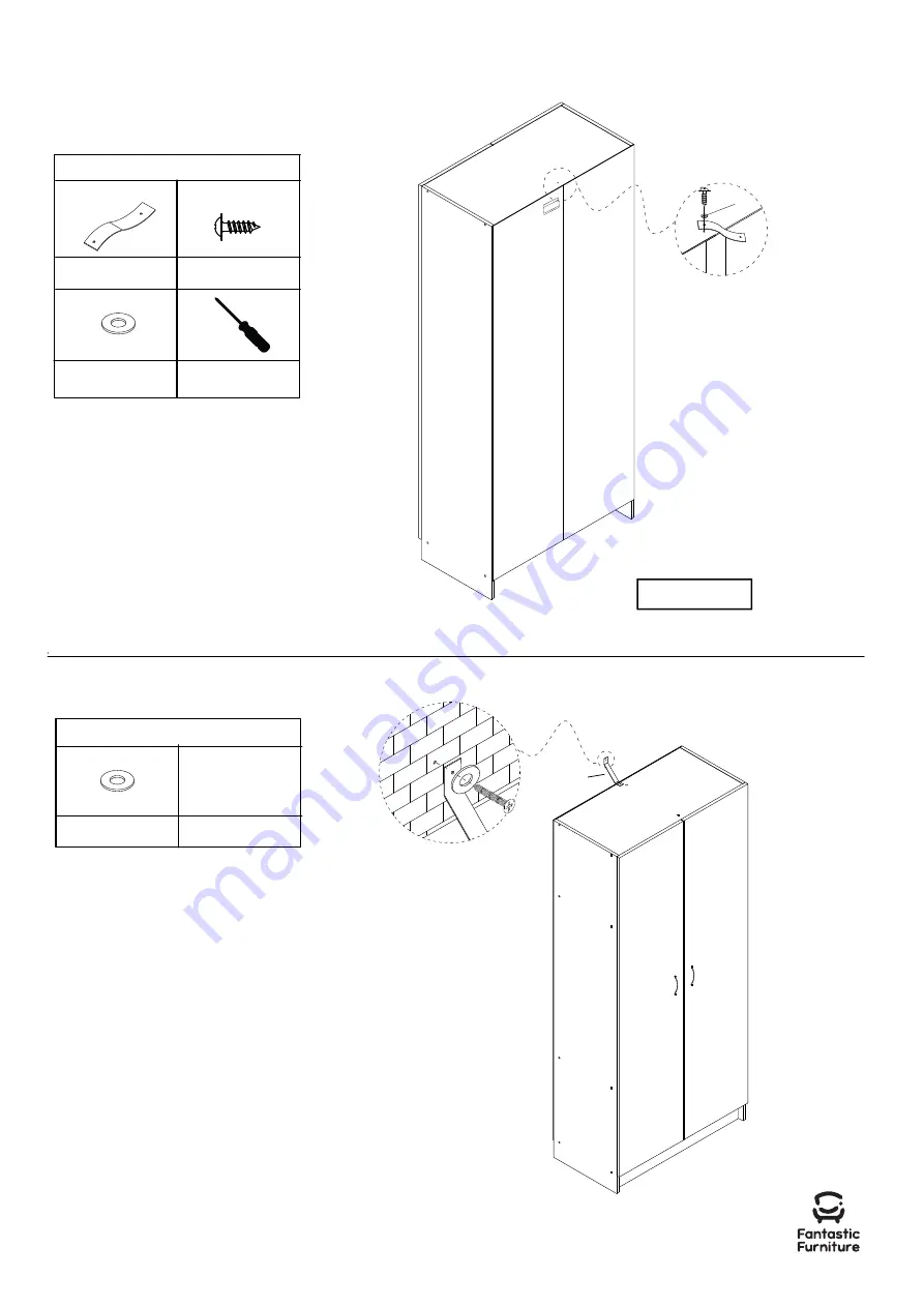 fantastic furniture Reed Utility Broom 2 Door Manual Download Page 11