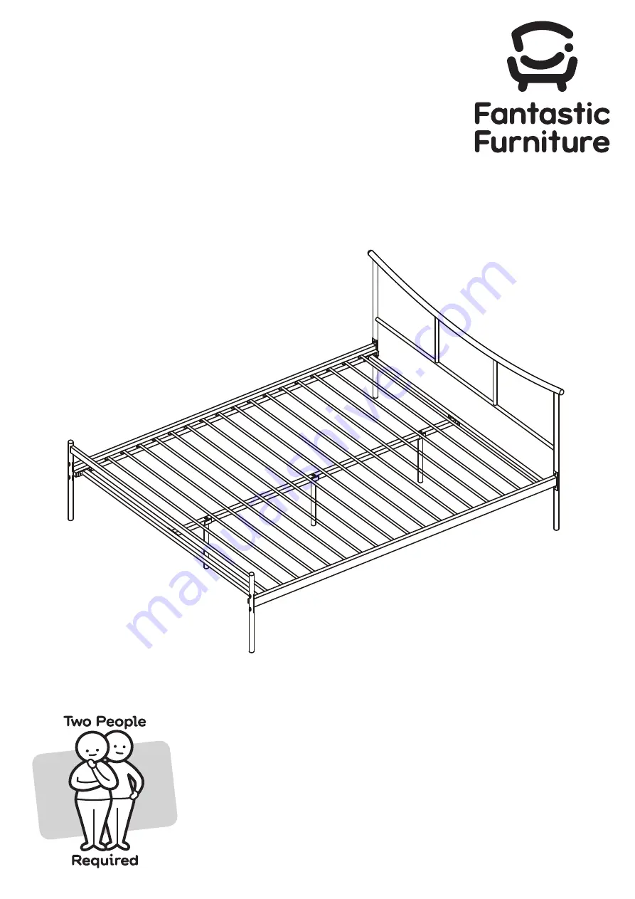 fantastic furniture Scout Bed Double Black Скачать руководство пользователя страница 1