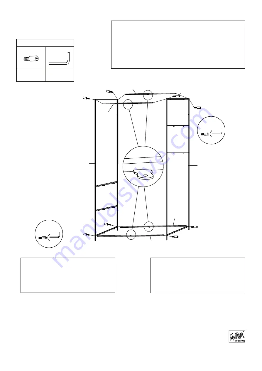 fantastic furniture Seaforth Bookcase 5 shelf Manual Download Page 5