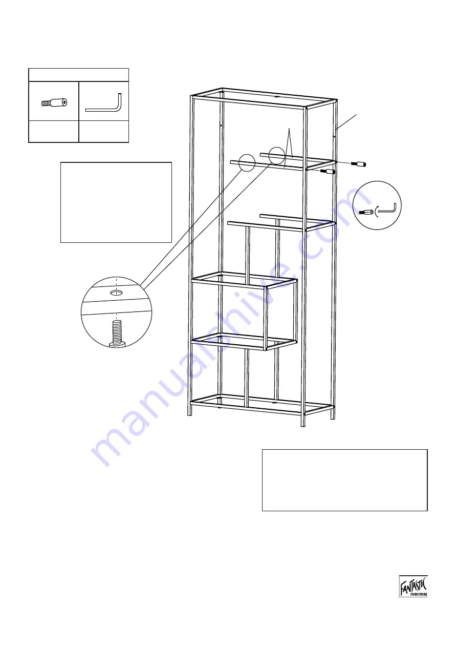 fantastic furniture Seaforth Bookcase 5 shelf Manual Download Page 11