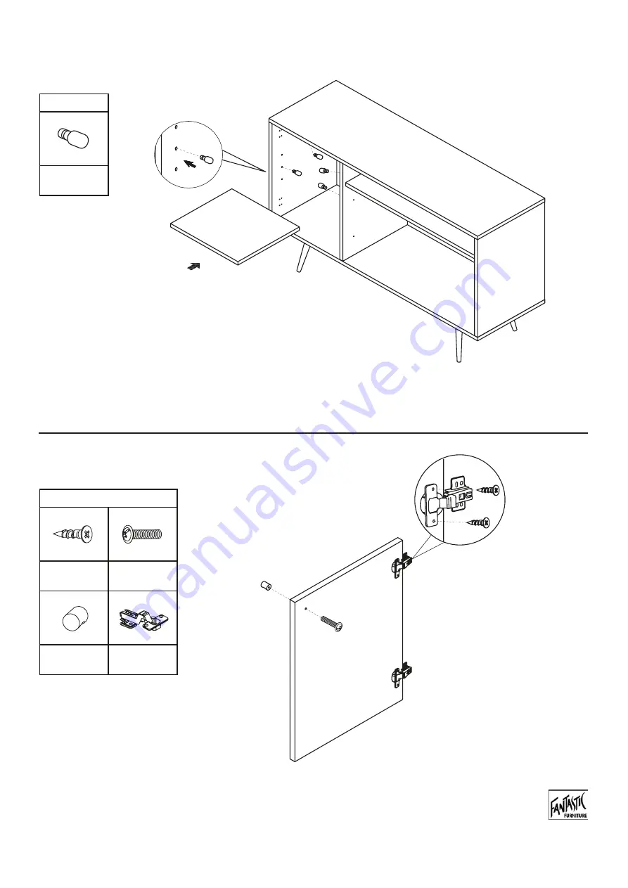 fantastic furniture Seaforth Buffet 2 Drawer Скачать руководство пользователя страница 13