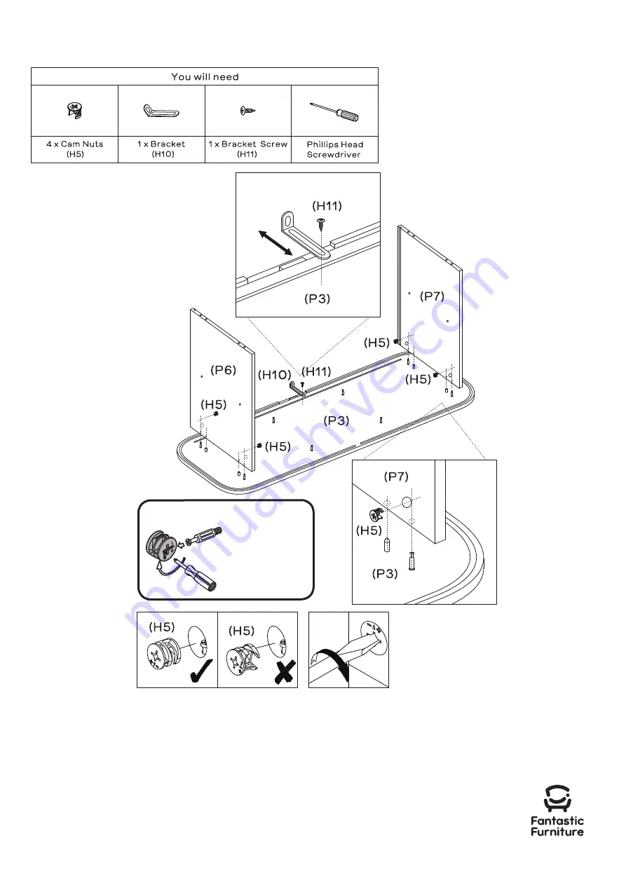 fantastic furniture Sedona Manual Download Page 7