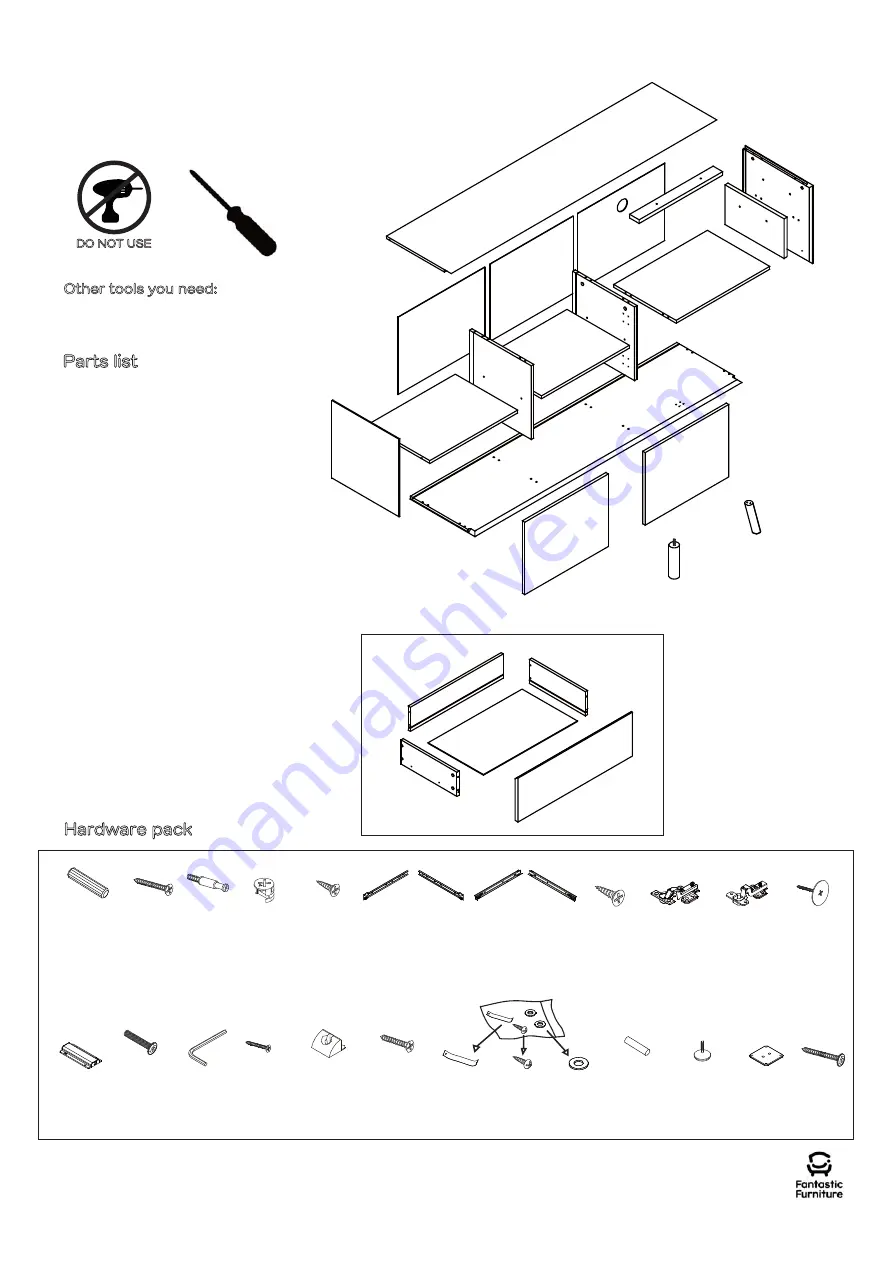 fantastic furniture STOCKHOLM BUFFET 2 DOOR Скачать руководство пользователя страница 4