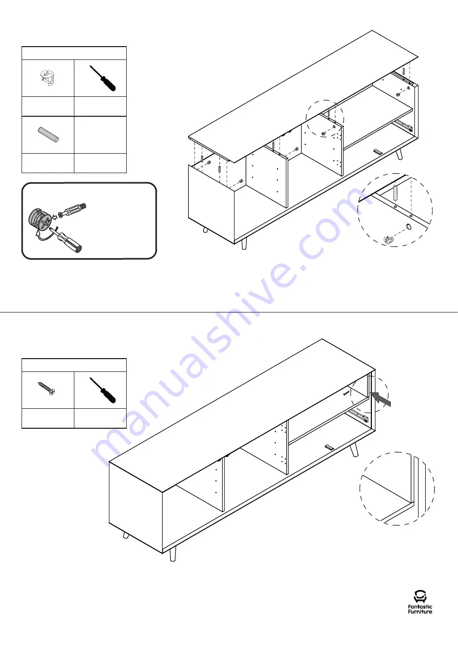 fantastic furniture STOCKHOLM BUFFET 2 DOOR Manual Download Page 9