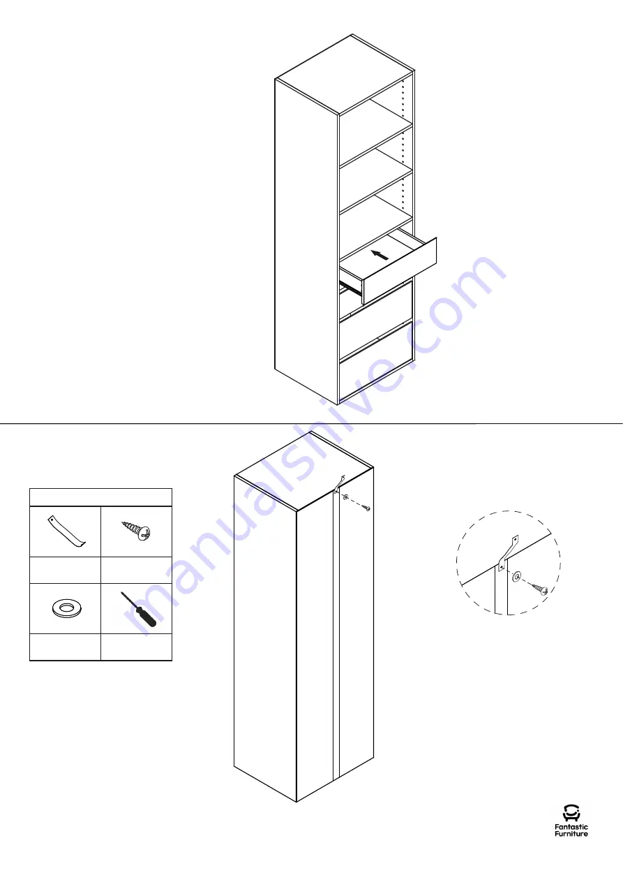 fantastic furniture Tailor Utility 4 Drawer 3 Shelf Скачать руководство пользователя страница 14