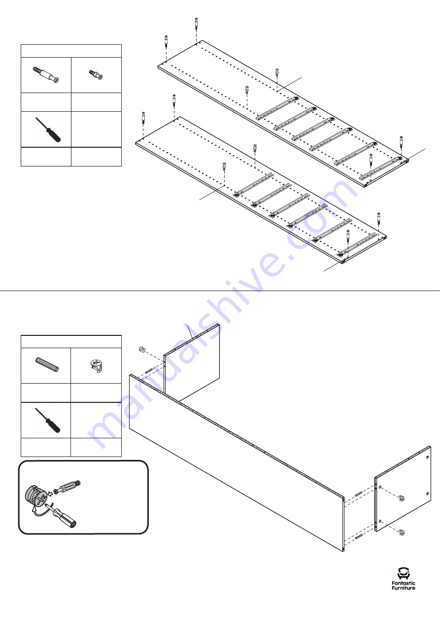 fantastic furniture Tailor Utility 6 Drawer 3 Shelf Manual Download Page 7