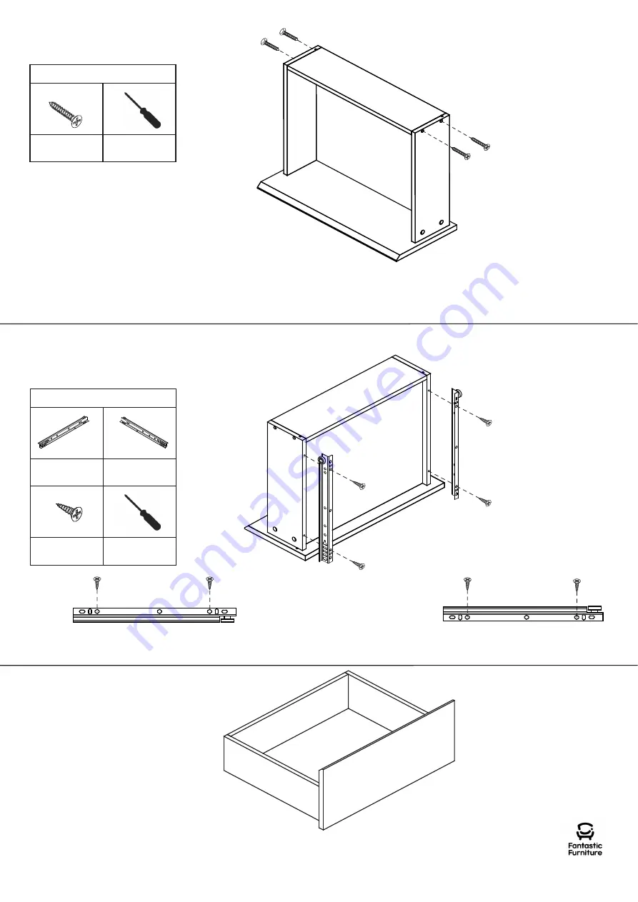 fantastic furniture Tailor Utility 6 Drawer Manual Download Page 12