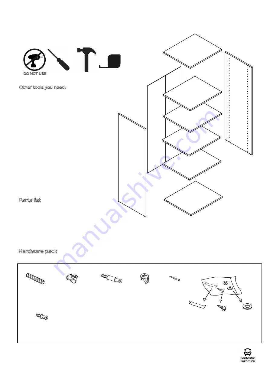 fantastic furniture Tailor Assembly Instructions Manual Download Page 5