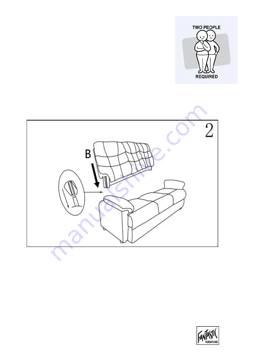 fantastic furniture WEBSTER Sofa 3 Seater Mocha Скачать руководство пользователя страница 6