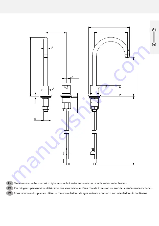 Fantini Rubinetti Icona Classic R504WU Instructions Manual Download Page 2