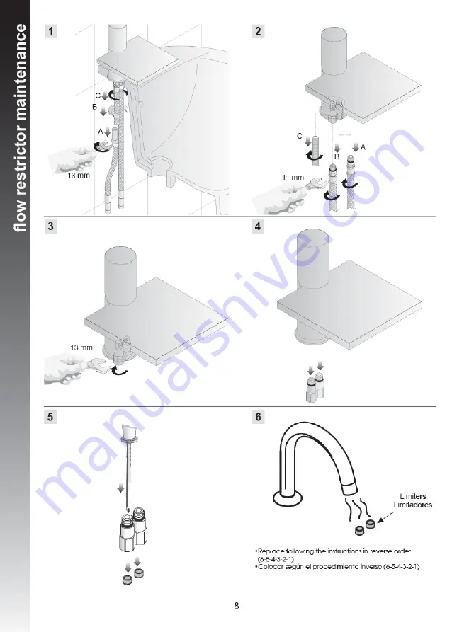 Fantini Rubinetti milano 3003U Instructions Manual Download Page 8