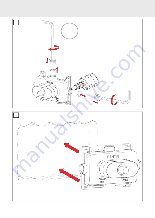 Fantini Rubinetti PARTI INCASSO D400AU Instructions Manual Download Page 6