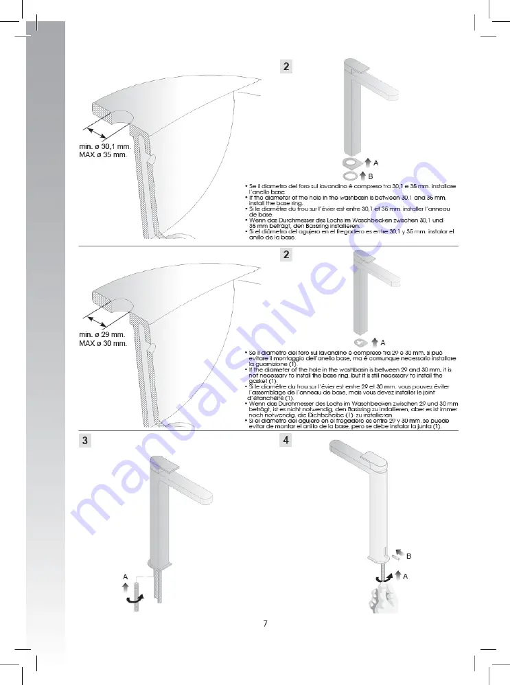 Fantini Mare 1004F Instructions Manual Download Page 7