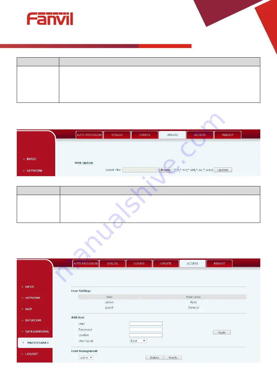 Fanvil i12-01 User Manual Download Page 49