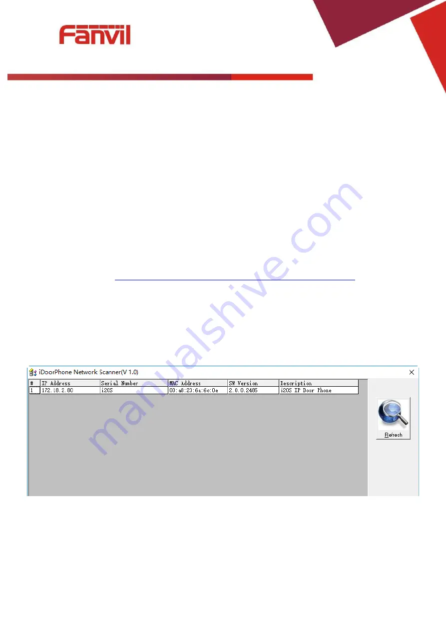 Fanvil i20S IP DoorPhone User Manual Download Page 10