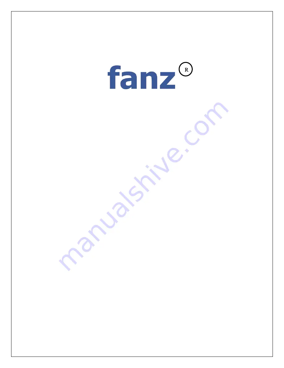 fanz 423B1L Instruction & Installation Manual Download Page 1