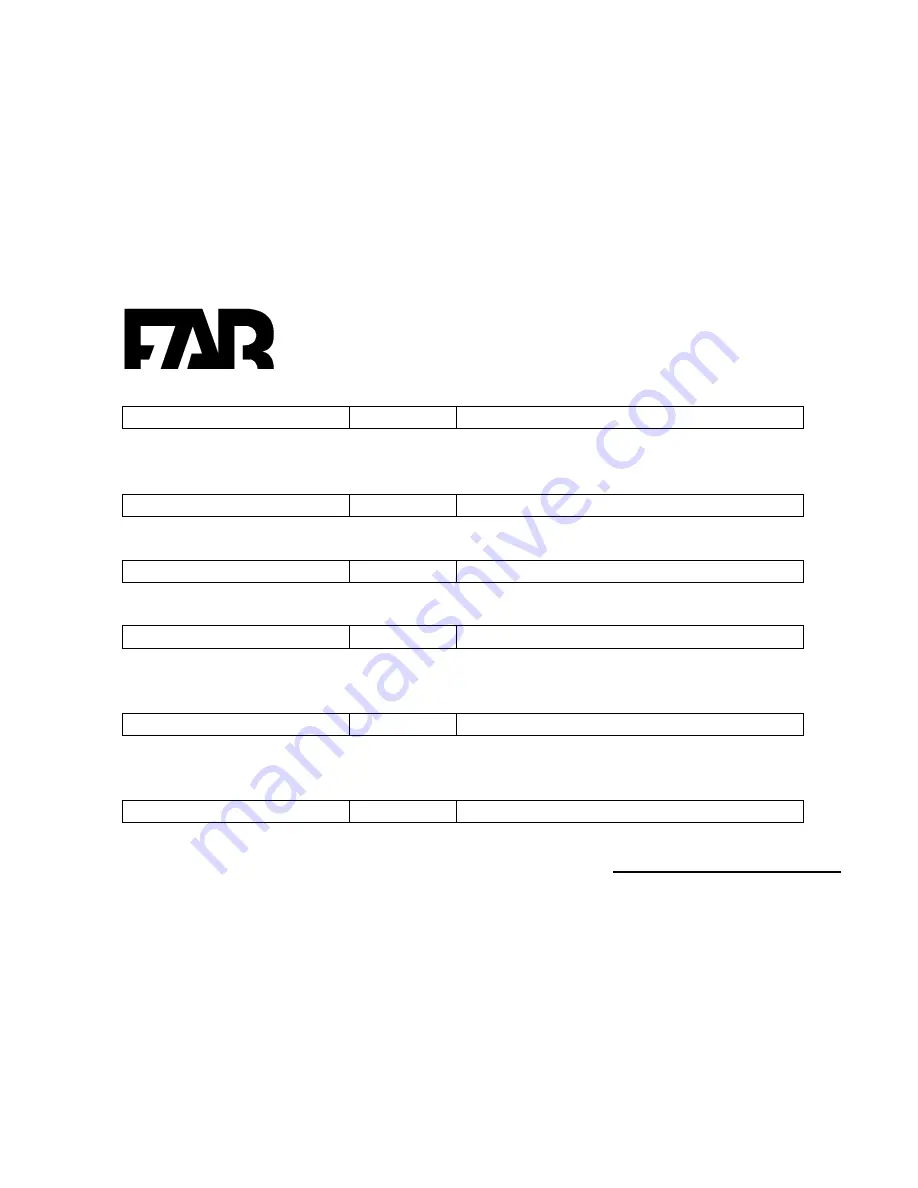 FAR AV-6 Owner'S Manual Download Page 6