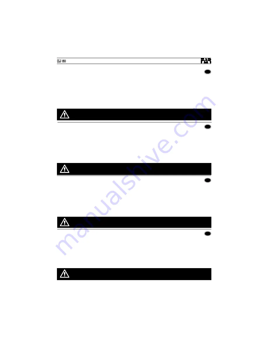 FAR KJ 60 Instructions For Use Manual Download Page 15