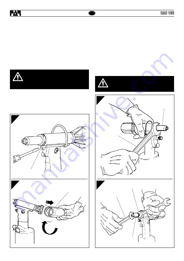 FAR RAC 180 Original Instructions Manual Download Page 32