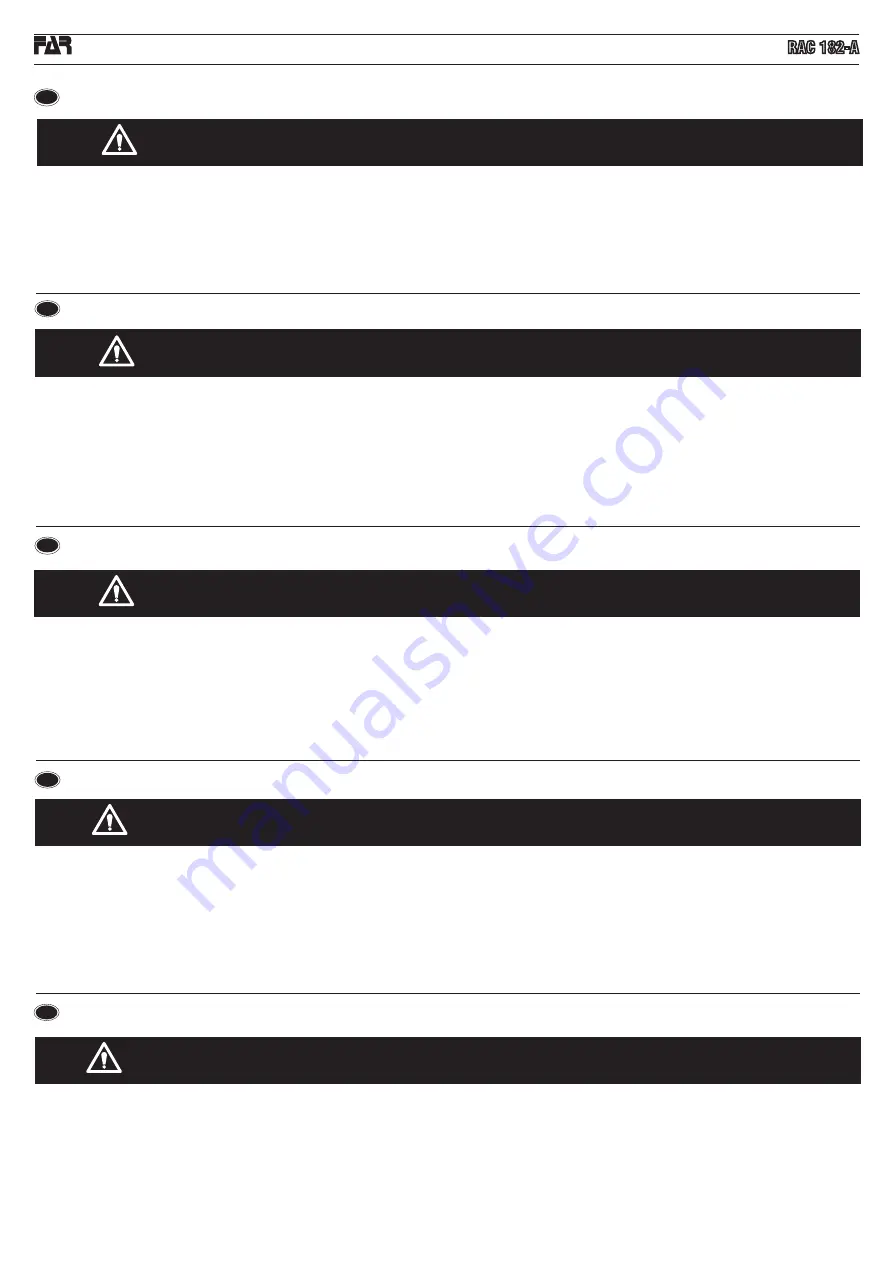 FAR RAC 182-A Translation Of Original Instructions Download Page 20