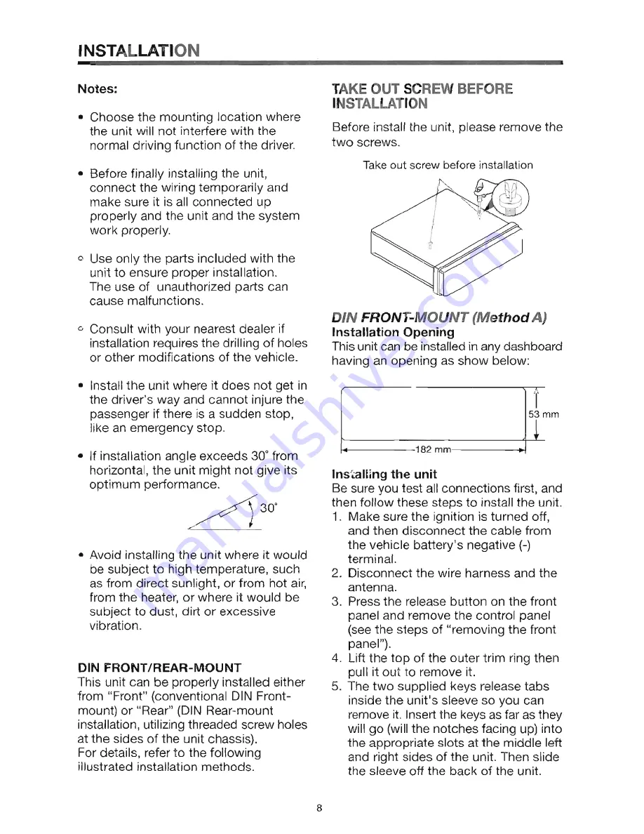 Farenheit DVD 35 Owner'S Manual Download Page 8