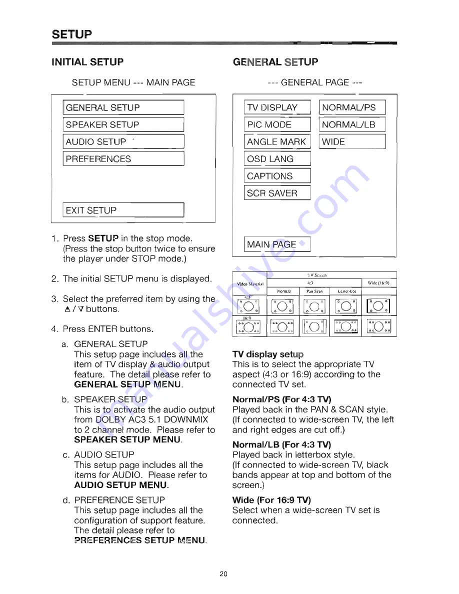 Farenheit DVD 35 Owner'S Manual Download Page 20