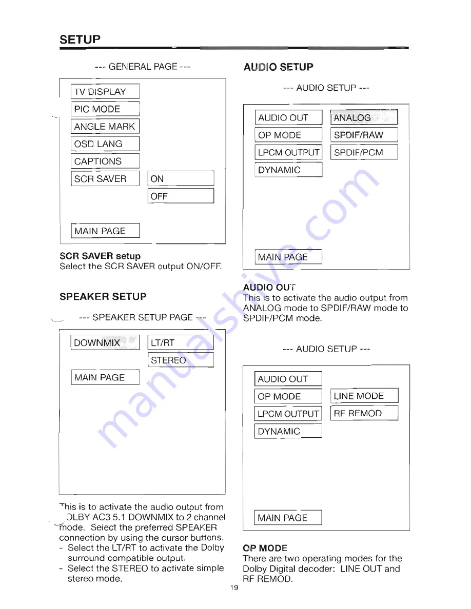 Farenheit DVD-75R Owner'S Manual Download Page 19