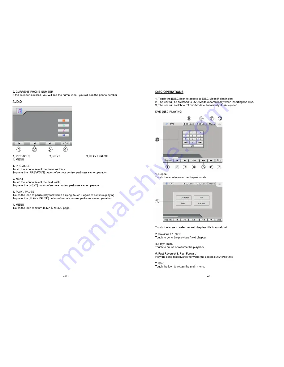 Farenheit PTID-5000 Owner'S Manual Download Page 23