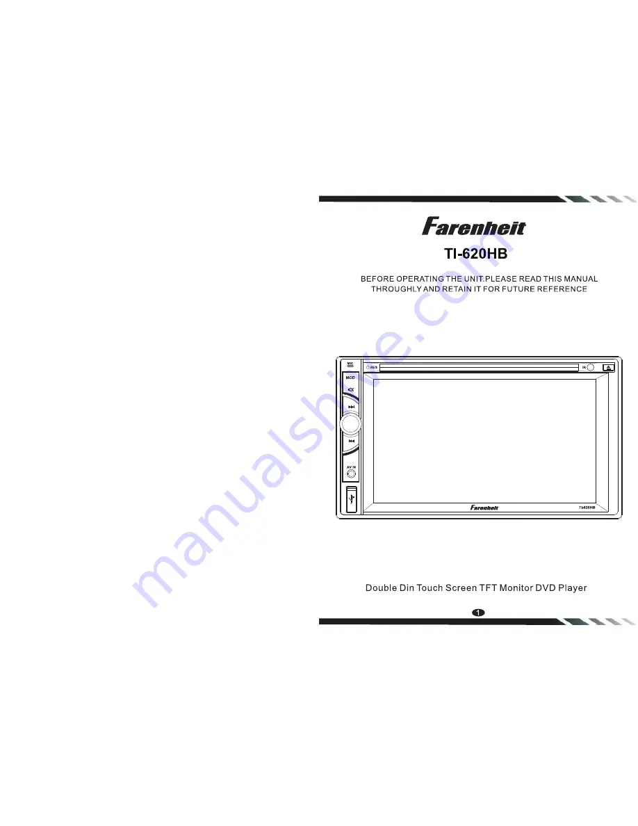 Farenheit TI-620HB Manual Download Page 1