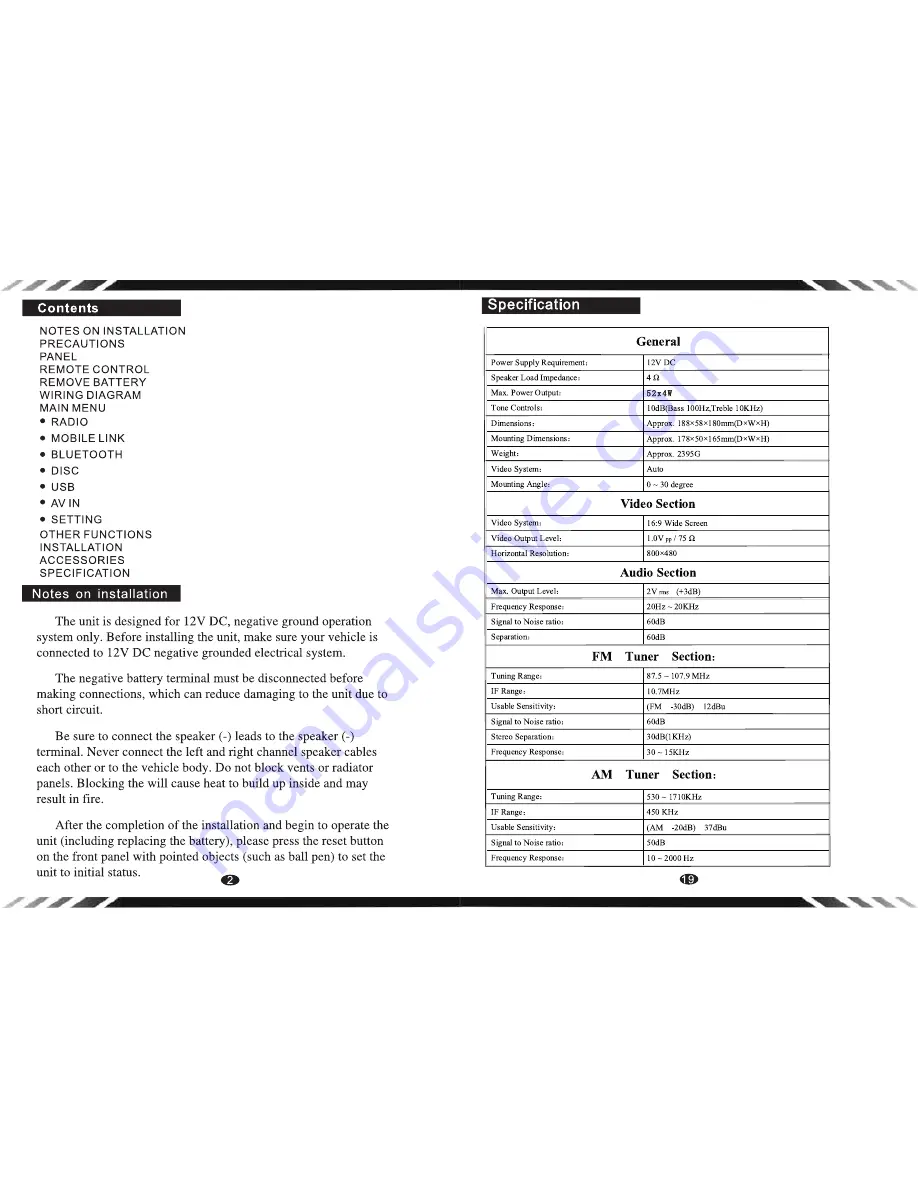 Farenheit TI-620HB Manual Download Page 2