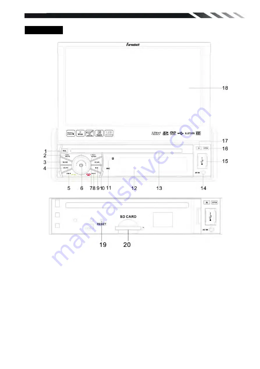 Farenheit TID-893T Owner'S Manual Download Page 8